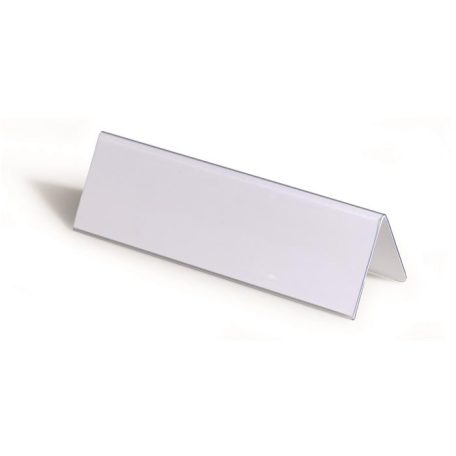 DURABLE Névtábla tartó, asztali, 61/122x210 mm, DURABLE
