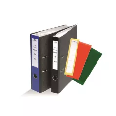   DURABLE Gerinccímke, iratrendezőhöz, öntapadó, 60x390 mm, DURABLE "ORDOFIX®", fekete