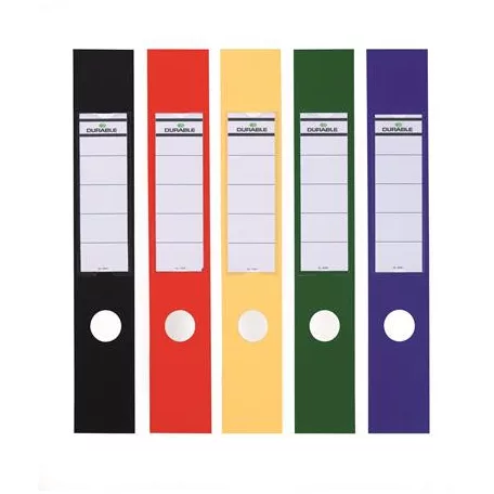 DURABLE Gerinccímke, iratrendezőhöz, öntapadó, 60x390 mm, DURABLE "ORDOFIX®", piros