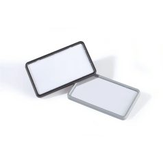 DURABLE Névkitűző, mágnessel, 75x40 mm, DURABLE, fekete