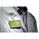 DURABLE Névkitűző, mágnessel, 75x40 mm, DURABLE, fekete