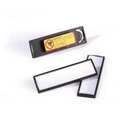   DURABLE Névkitűző, 17x67 mm, mágneses, DURABLE "CLIP CARD", fekete