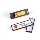 DURABLE Névkitűző, 17x67 mm, mágneses, DURABLE "CLIP CARD", fekete