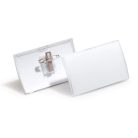 DURABLE Névkitűző, csíptetővel és tűvel, PP, 54x90 mm, DURABLE "CLICK FOLD"