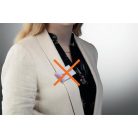 DURABLE Névkitűző, mágnessel, elfordulásgátlóval, 75x40 mm, DURABLE