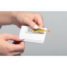 DURABLE Névkitűző, mágnessel, elfordulásgátlóval, 90x54 mm, DURABLE