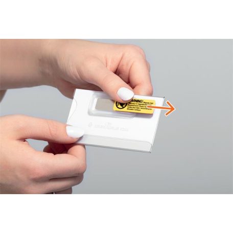 DURABLE Névkitűző, mágnessel, elfordulásgátlóval, 90x54 mm, DURABLE