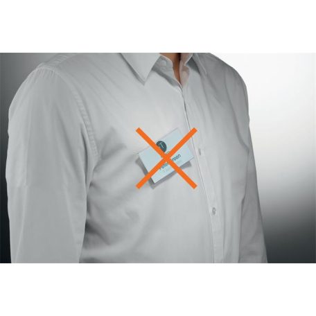 DURABLE Névkitűző, mágnessel, elfordulásgátlóval, 90x54 mm, DURABLE