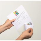 DURABLE Névkitűző, Euro kivágás, 97x86 mm, DURABLE "VISITOR BADGE", fehér