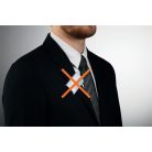 DURABLE Névkitűző, mágnessel, elfordulásgátlóval, 75x40 mm, DURABLE "CLICK FOLD"