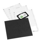 DURABLE Névkitűző, 54x90 mm, újrafeldolgozott karton, DURABLE, fekete