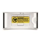 DURABLE Névkitűző, 34x74 mm, mágneses, DURABLE "CLASSIC", ezüst