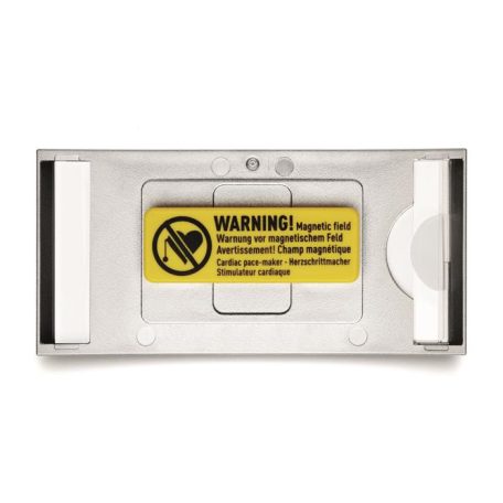 DURABLE Névkitűző, 34x74 mm, mágneses, DURABLE "CLASSIC", ezüst