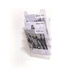 DURABLE Katalógustartó, asztali és fali, A4, 3 rekeszes, DURABLE "Combiboxx", átlátszó
