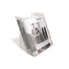   DURABLE Katalógustartó, asztali és fali, A4, 3 rekeszes, DURABLE "Combiboxx", átlátszó
