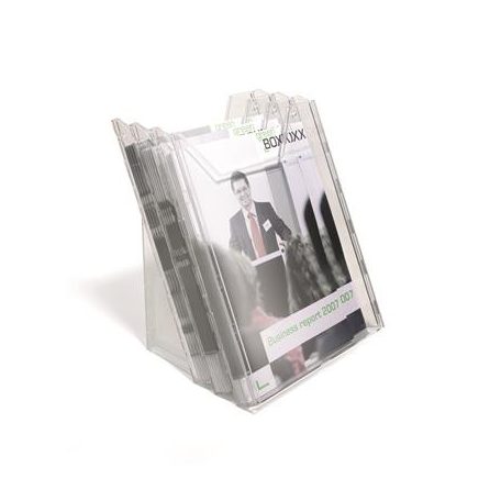 DURABLE Katalógustartó, asztali és fali, A4, 3 rekeszes, DURABLE "Combiboxx", átlátszó