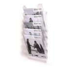 DURABLE Prospektustartó, asztali és fali, álló, A4, DURABLE "COMBIBOXX® XL", áttetsző