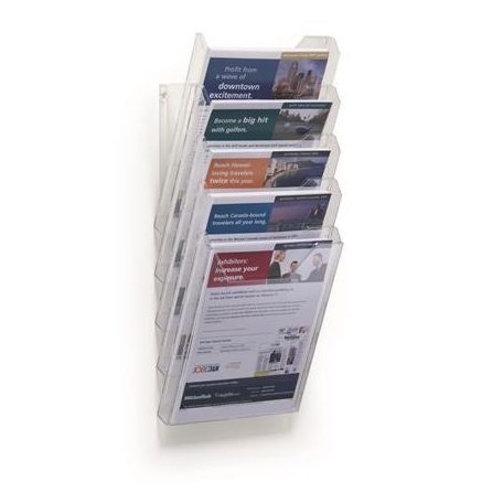 DURABLE Prospektustartó, asztali és fali, álló, A4, DURABLE "COMBIBOXX® XL", áttetsző