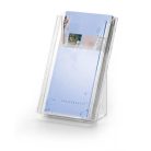 DURABLE Prospektustartó, asztali és fali, álló, 1/3 A4, DURABLE "COMBIBOXX® M", áttetsző