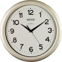   SECCO Falióra, 28,5 cm,  SECCO "Sweep Second",ezüst színű keret