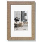 Képkeret,fa, 10x15 cm, "Home" barna