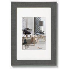 Képkeret,fa, 10x15 cm, " Home" szürke