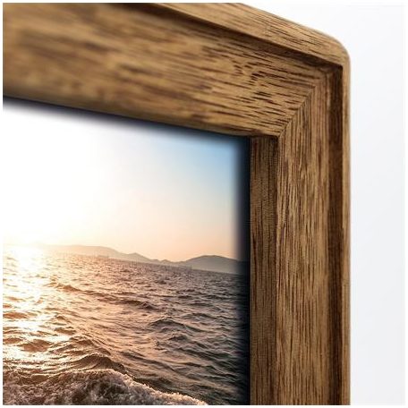 Képkeret, galéria, fa, 5 db képhez, 10x15 cm, "Zep Mosel", barna