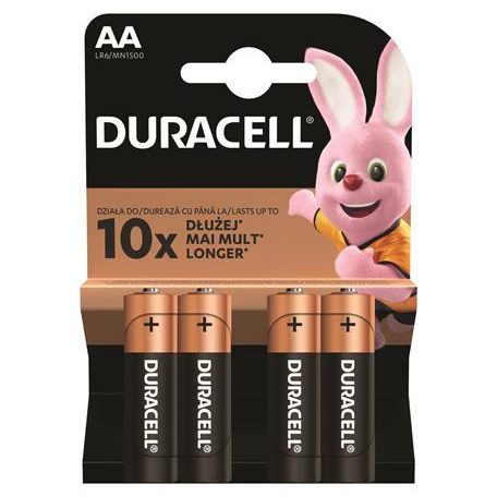 DURACELL Elem, AA ceruza, 4 db, DURACELL "Basic"
