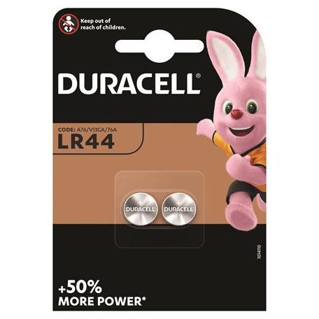 DURACELL Gombelem, LR44, 2 db, DURACELL