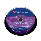 VERBATIM DVD-R lemez, AZO, 4,7GB, 16x, 10 db, hengeren, VERBATIM