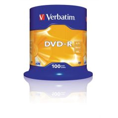   VERBATIM DVD-R lemez, AZO, 4,7GB, 16x, 100 db, hengeren, VERBATIM