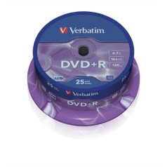   VERBATIM DVD-R lemez, AZO, 4,7GB, 16x, 25 db, hengeren, VERBATIM