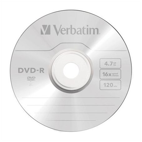 VERBATIM DVD-R lemez, AZO, 4,7GB, 16x, 1 db, vékony tok, VERBATIM