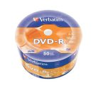 VERBATIM DVD-R lemez, 4,7GB, 16x, 50 db, zsugor csomagolás, VERBATIM