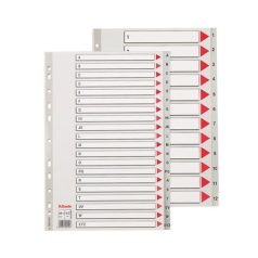 ESSELTE Regiszter, műanyag, A4 Maxi, A-Z, ESSELTE, szürke