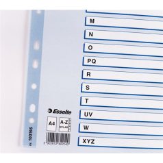   ESSELTE Regiszter, karton, A4, A-Z, ESSELTE "Mylar"