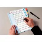 ESSELTE Regiszter, laminált karton, A4 Maxi, 1-10, újraírható, ESSELTE