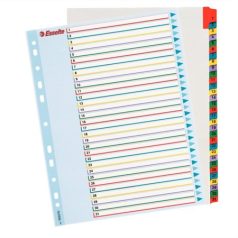   ESSELTE Regiszter, laminált karton, A4 Maxi, 1-31, újraírható, ESSELTE