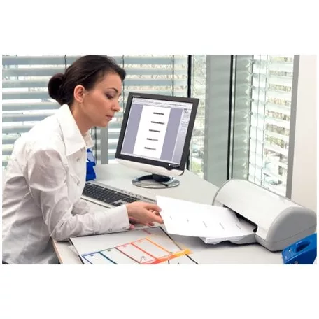 ESSELTE Regiszter, műanyag, A4 Maxi, 1-10, nyomtatható, ESSELTE, áttetsző