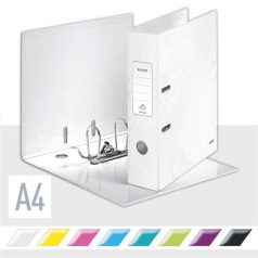   LEITZ Iratrendező, 80 mm, A4, karton, LEITZ "180 Wow", fehér