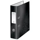 LEITZ Iratrendező, 80 mm, A4, karton, LEITZ "180 Wow", fekete