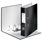 LEITZ Iratrendező, 80 mm, A4, karton, LEITZ "180 Wow", fekete