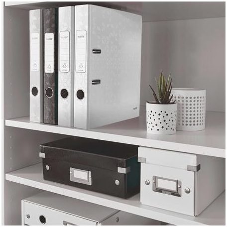 LEITZ Iratrendező, 52 mm, A4, karton, LEITZ "180 Wow", fehér