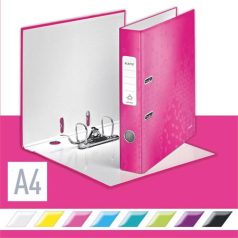   LEITZ Iratrendező, 52 mm, A4, karton, LEITZ "180 Wow", rózsaszín