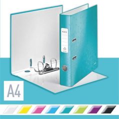   LEITZ Iratrendező, 52 mm, A4, karton, LEITZ "180 Wow", jégkék