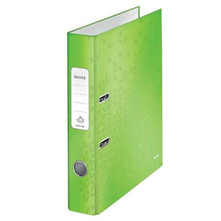 LEITZ Iratrendező, 52 mm, A4, karton, LEITZ "180 Wow", zöld