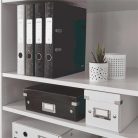 LEITZ Iratrendező, 52 mm, A4, karton, LEITZ "180 Wow", fekete