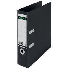   LEITZ Iratrendező, 80 mm, A4, karton, LEITZ "180 Recycle", fekete