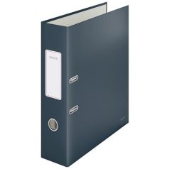   LEITZ Iratrendező, 80 mm, A4, karton, 180°, LEITZ "Cosy Soft Touch", bársonyszürke