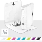 LEITZ Iratrendező, 82 mm, A4, PP, LEITZ "180 Active Wow", fehér